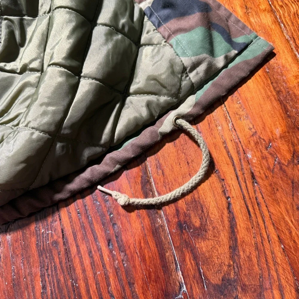 VTG‎ Military Jacket Boys Large 14-16 Field Cold Weather Coat Camo Lined Army